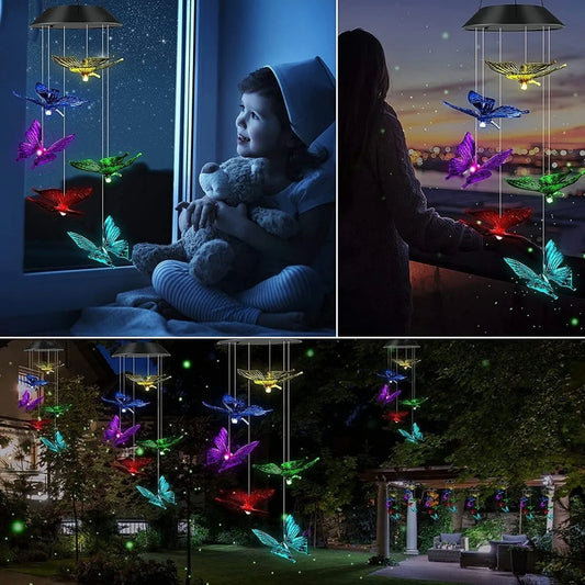 Lampara Solar De Mariposa ll Noctessa